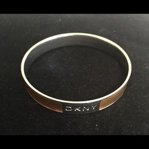 DKNY gold and silver bangle